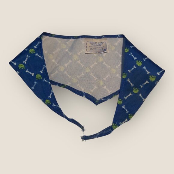 Build-A-Bear Workshop Dog Bandana Blue With Bone & Paw Print Pattern BABW - Picture 1 of 4